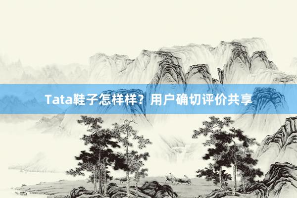 Tata鞋子怎样样？用户确切评价共享